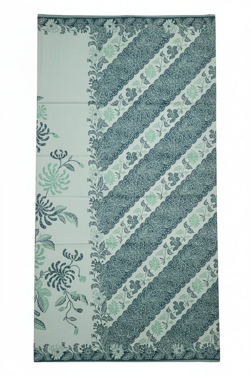 Handstamp Batik Fabric HSBF-2M-GREEN-90137