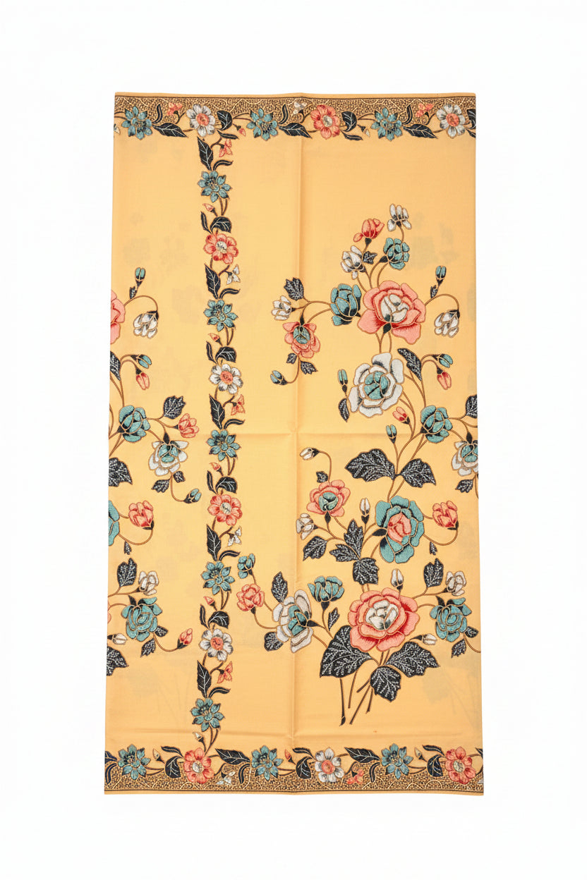 Handstamp Batik Fabric HSBF-2M-YELLOW-90143