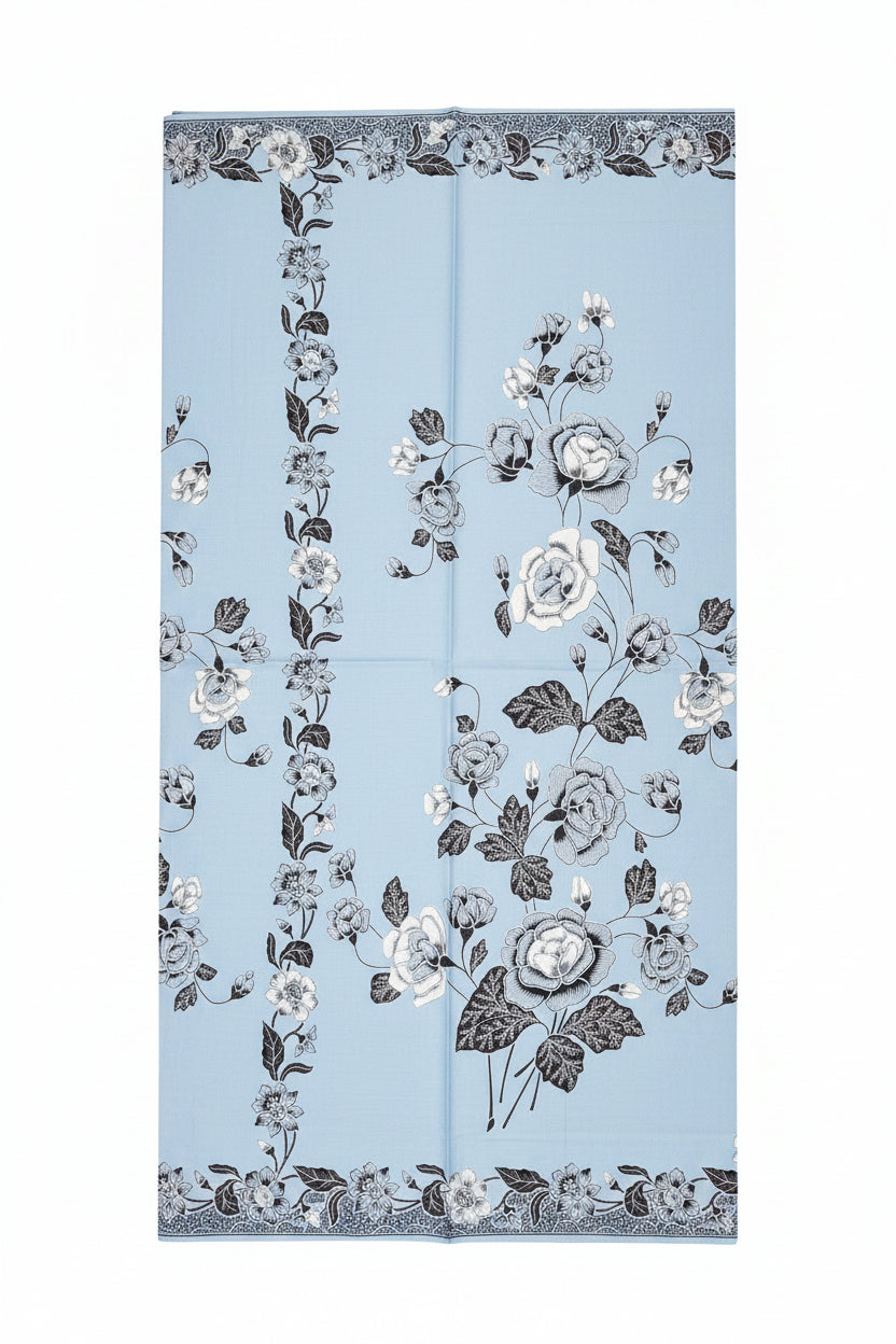 Handstamp Batik Fabric HSBF-2M-BLUE-90149