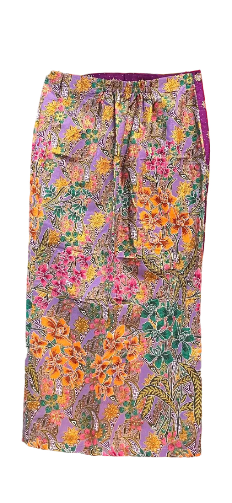 Ladies Batik Sarong LBS-S-PURPLE-3038