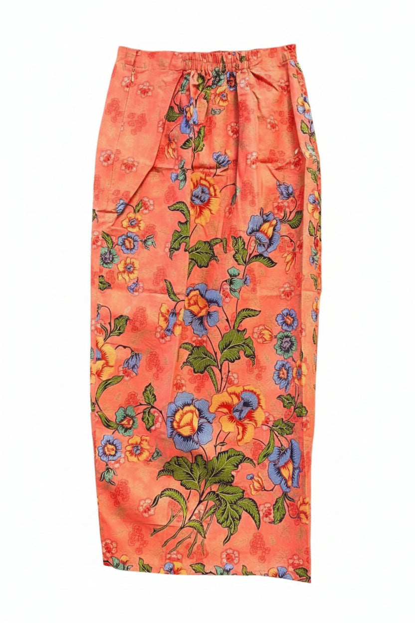 Ladies Batik Sarong LBS-S-PEACH-3039