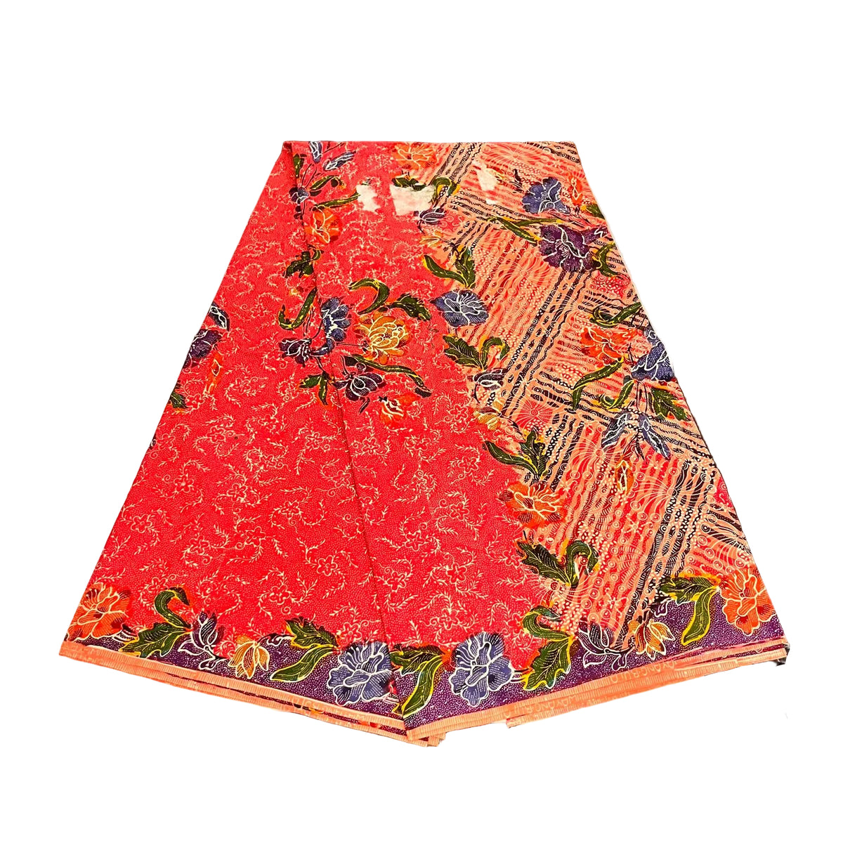 Hand Draw Batik Fabric HDBF-2M-PURPLE-A15039