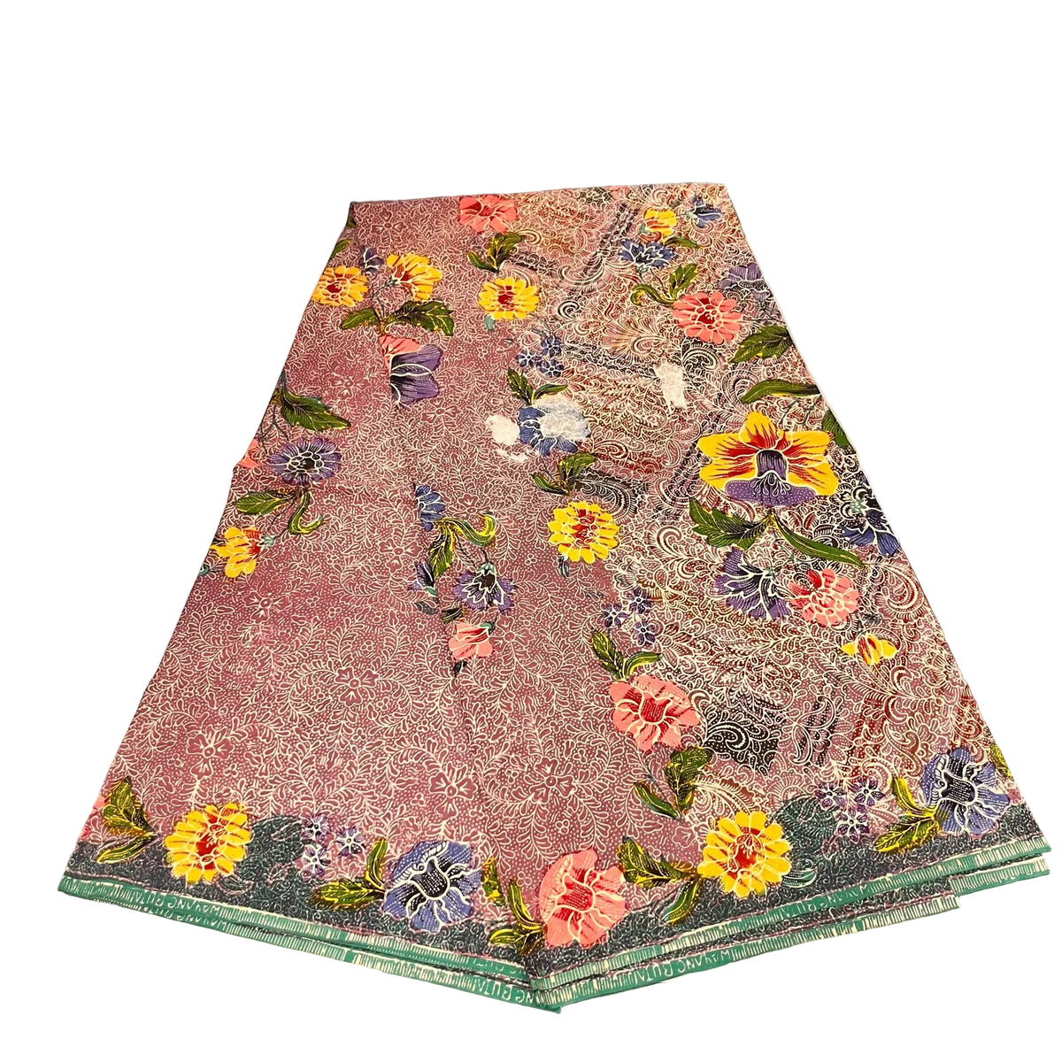 Hand Draw Batik Fabric HDBF-2M-PURPLE-A15033