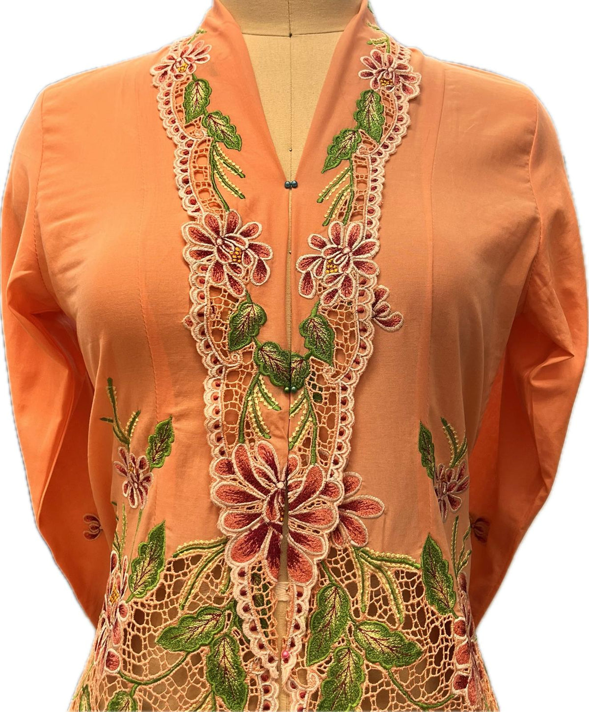 Premium Peranakan Top PPT-M-PEACH-B66028
