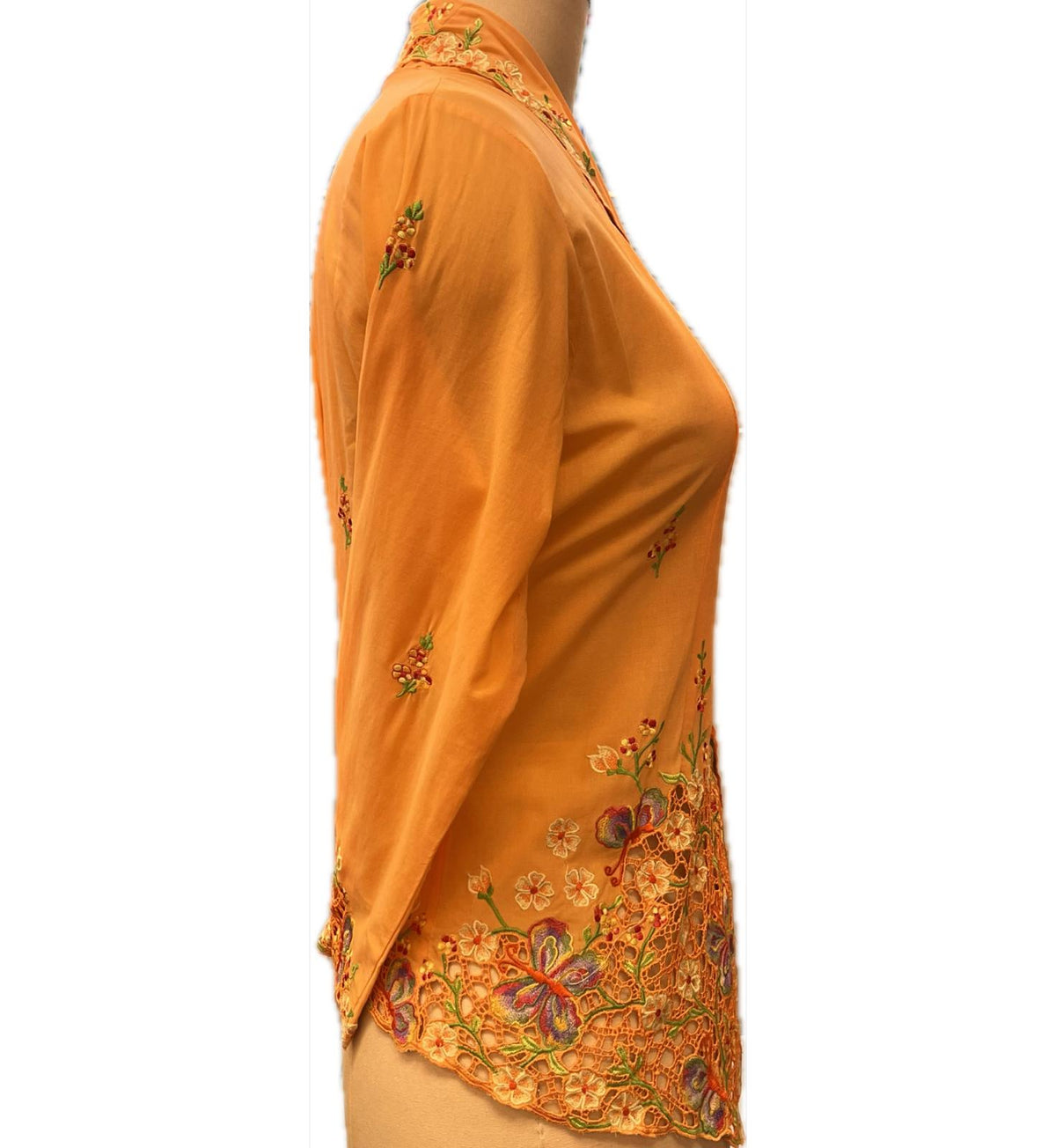 Premium Peranakan Top PPT-M-ORANGE-B66021