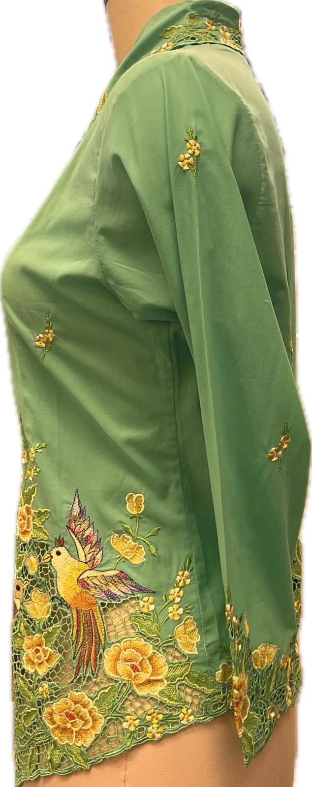 Premium Peranakan Top PPT-M-TURQUOISE-B66020