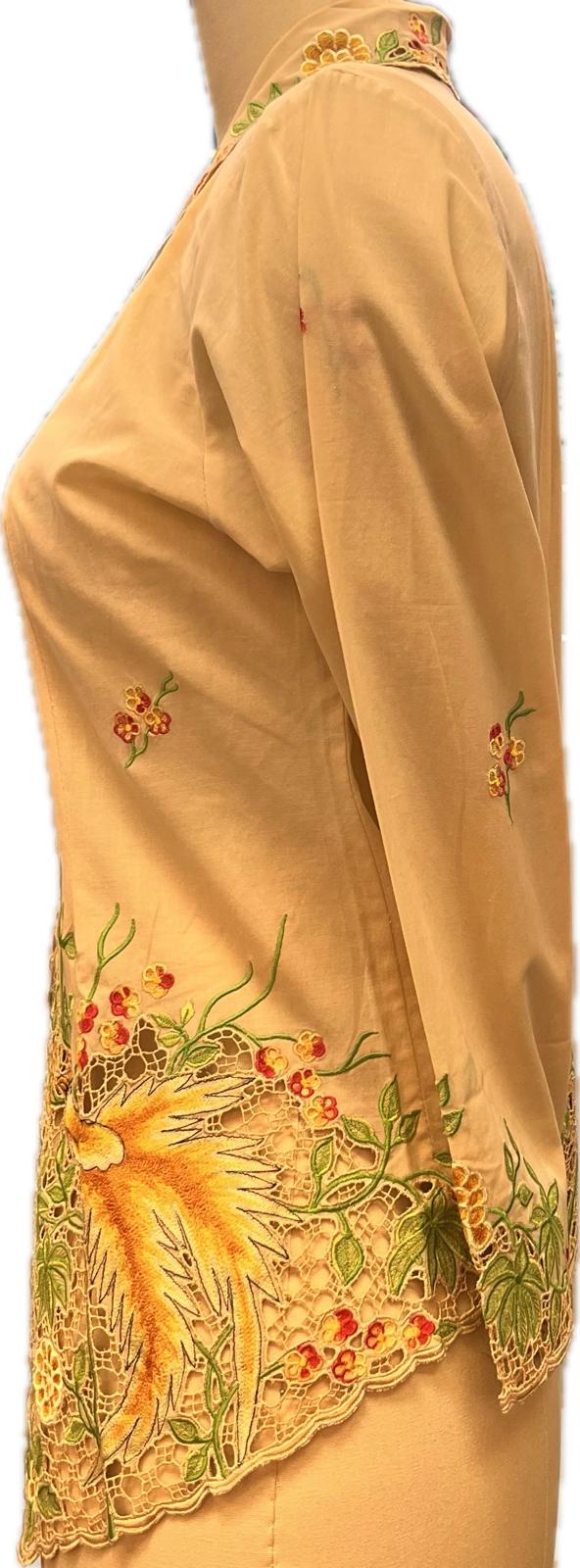 Premium Peranakan Top PPT-L-BEIGE-B666023