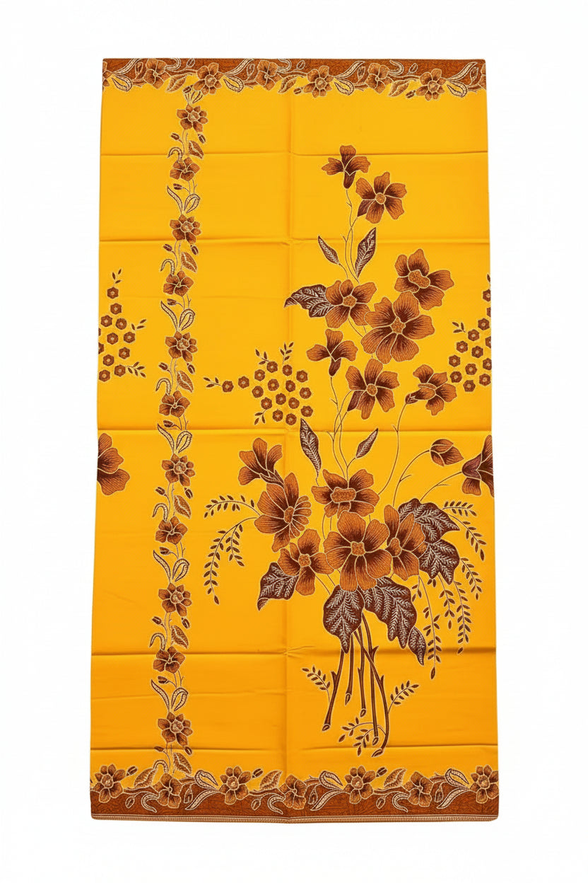 Handstamp Batik Fabric HSBF-2M-YELLOW-90159