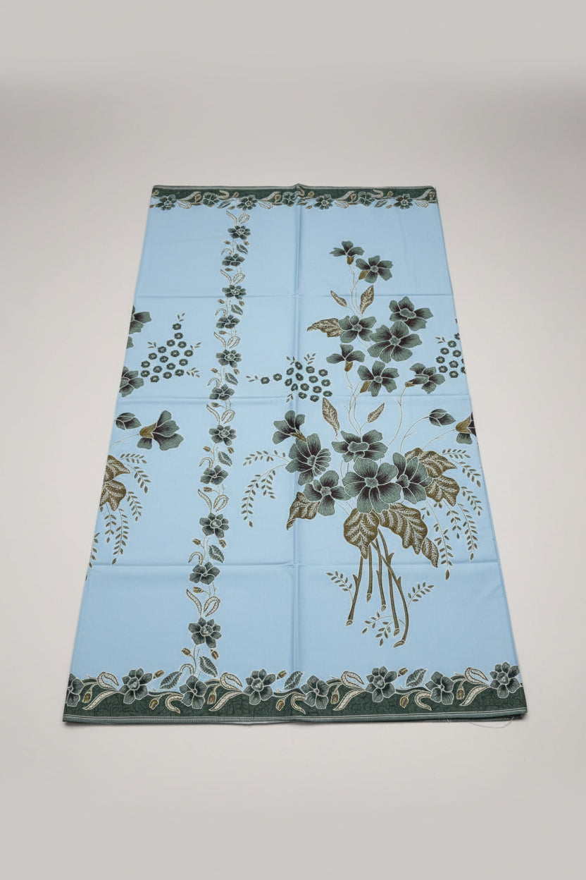Handstamp Batik Fabric HSBF-2M-BLUE-90160