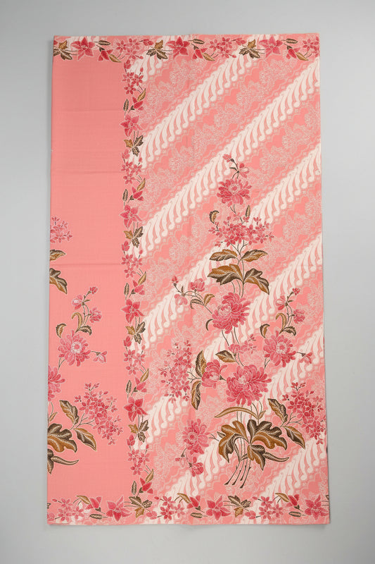 Handstamp Batik Fabric HSBF-2M-PEACH-90172
