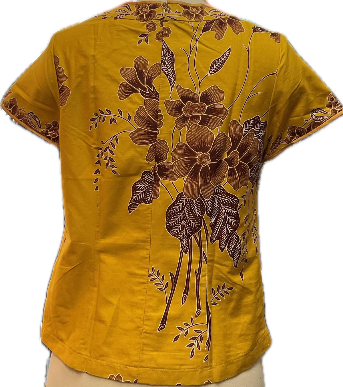 Ladies Batik Top LBT-L-YELLOW-AH111003
