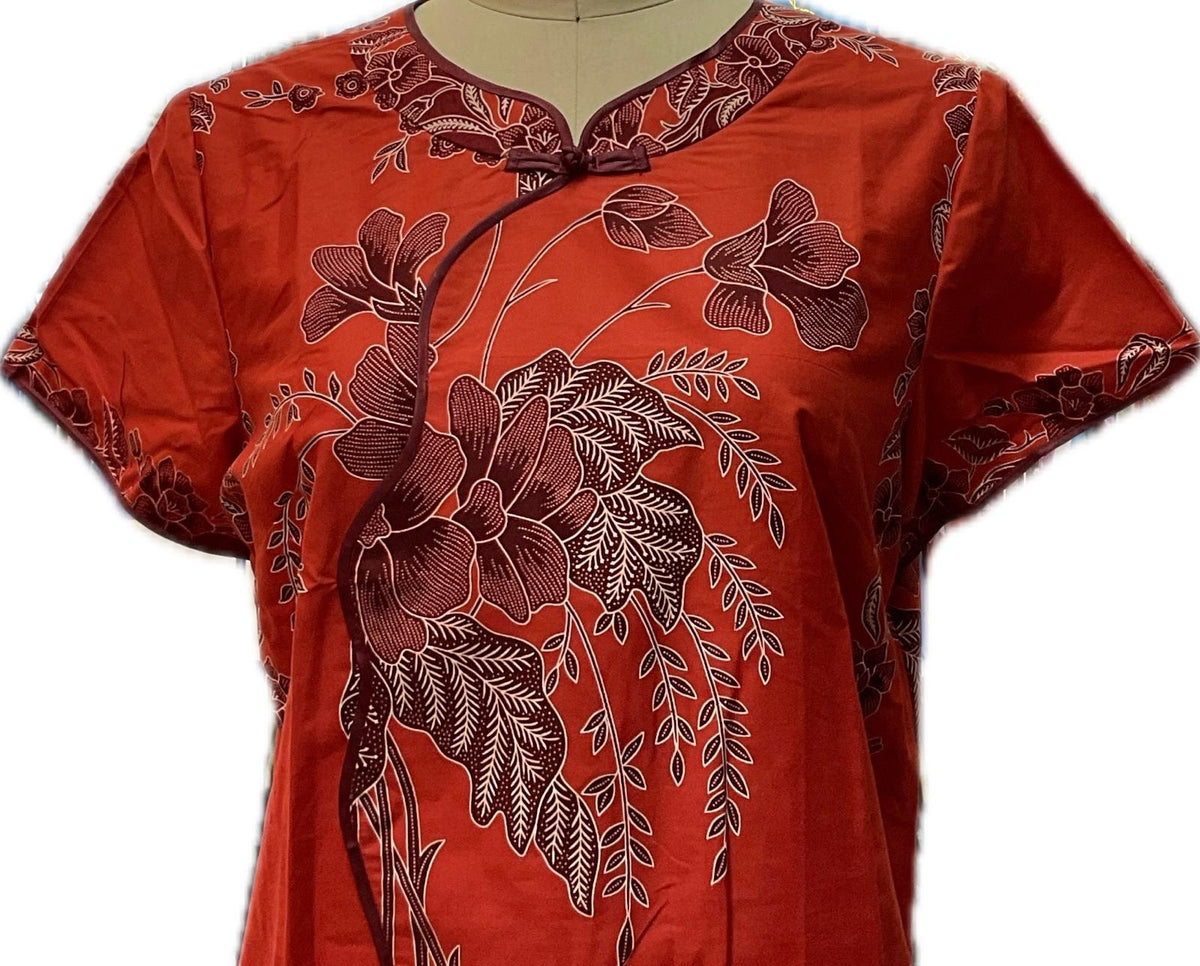 Ladies Batik Top LBT-XL-RED-AH1111002