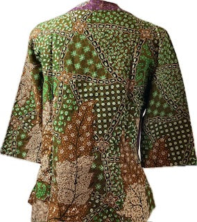 Ladies Batik Top LBT-XL-BROWN-G1111009