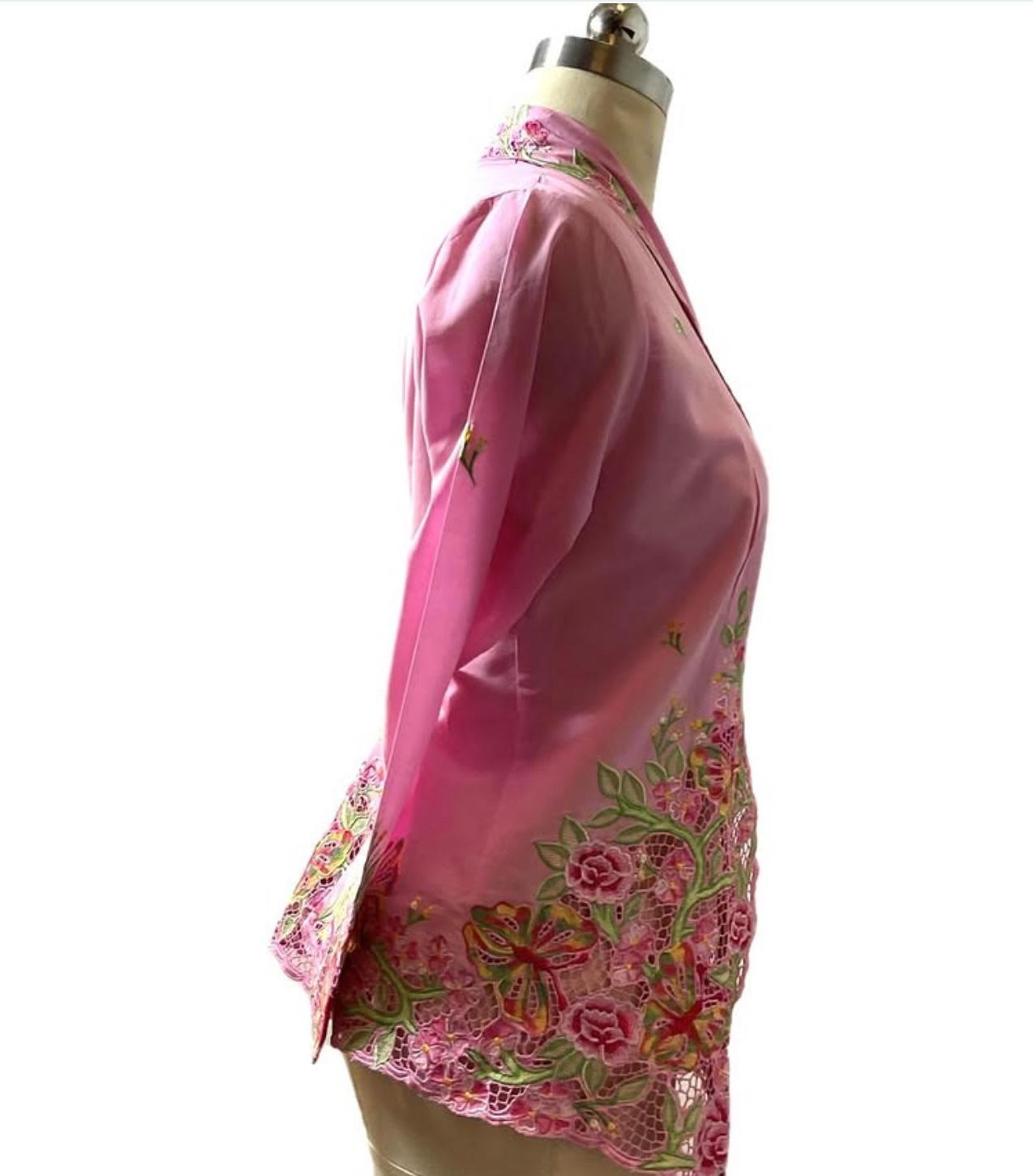 Premium Peranakan Top PPT-S-PINK-B6005