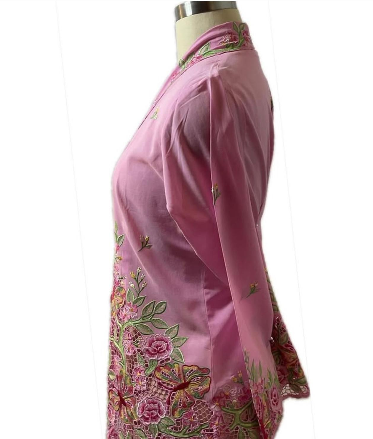 Premium Peranakan Top PPT-S-PINK-B6005