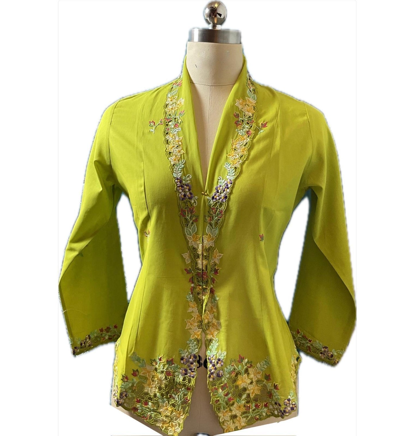 Premium Peranakan Top PPT-S-GREEN-B6006