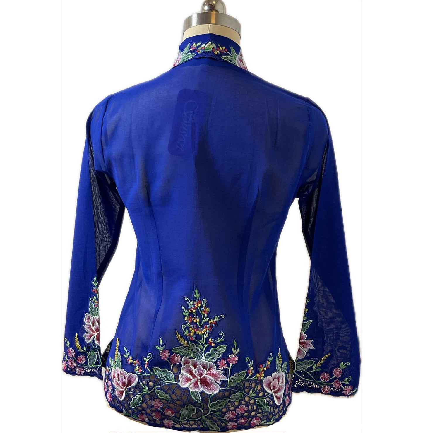 Premium Peranakan Top PPT-S-BLUE-B6009