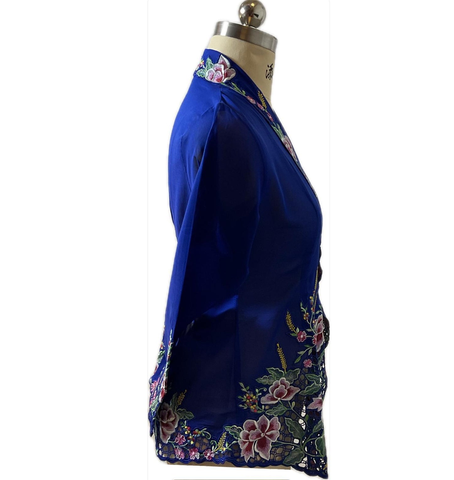 Premium Peranakan Top PPT-S-BLUE-B6009
