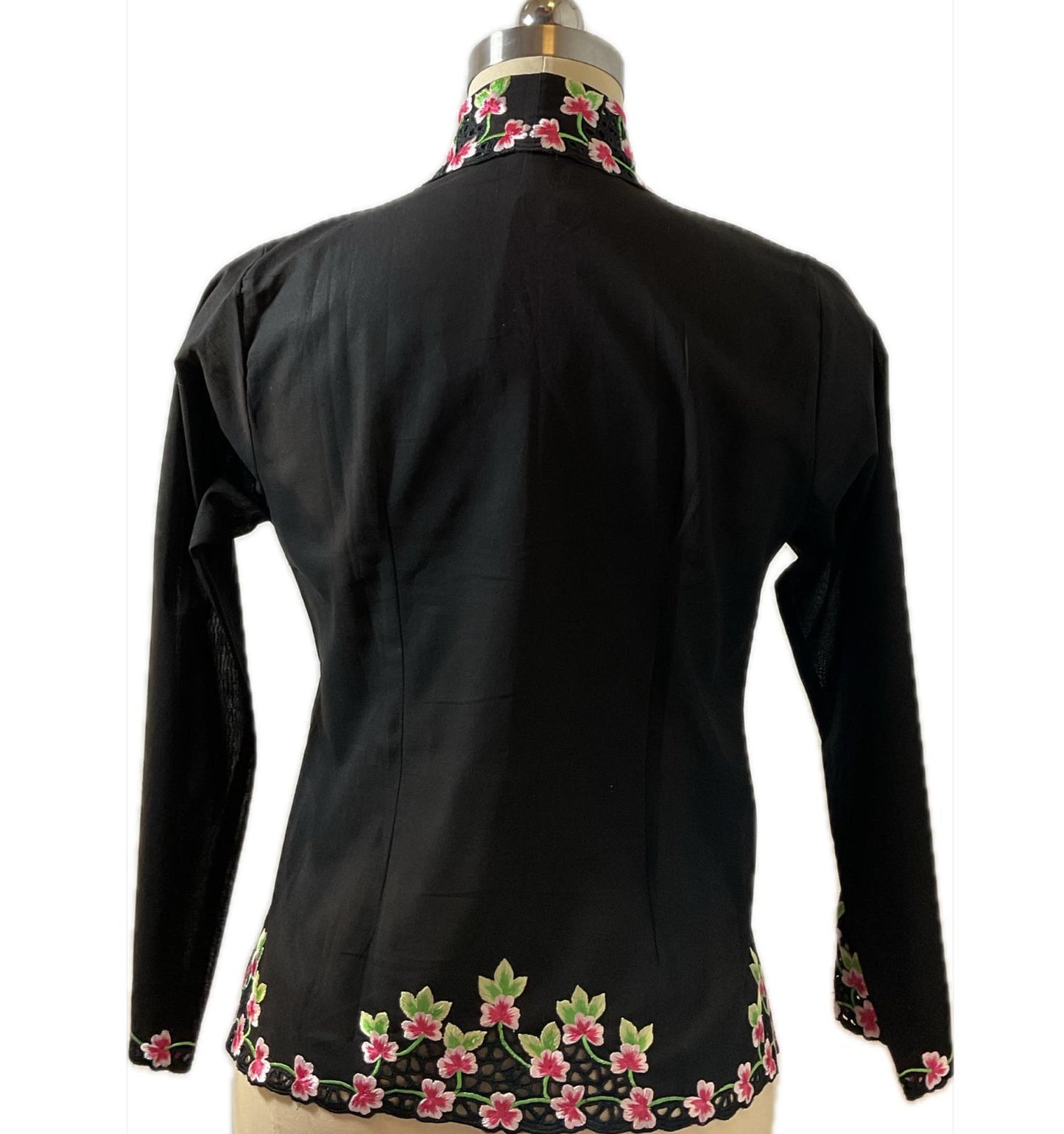 Premium Peranakan Top PPT-S-BLACK-B6010