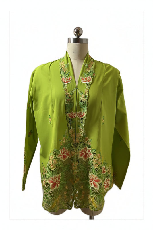 Premium Peranakan Top PPT-S-GREEN-B6014