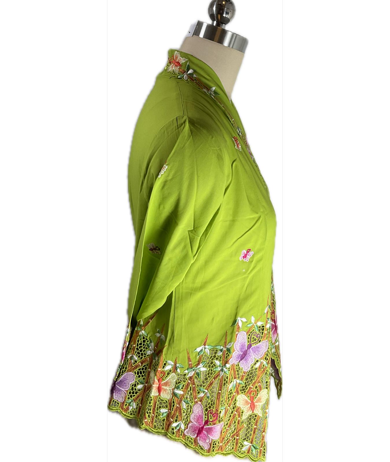 Premium Peranakan Top PPT-S-GREEN-B6013