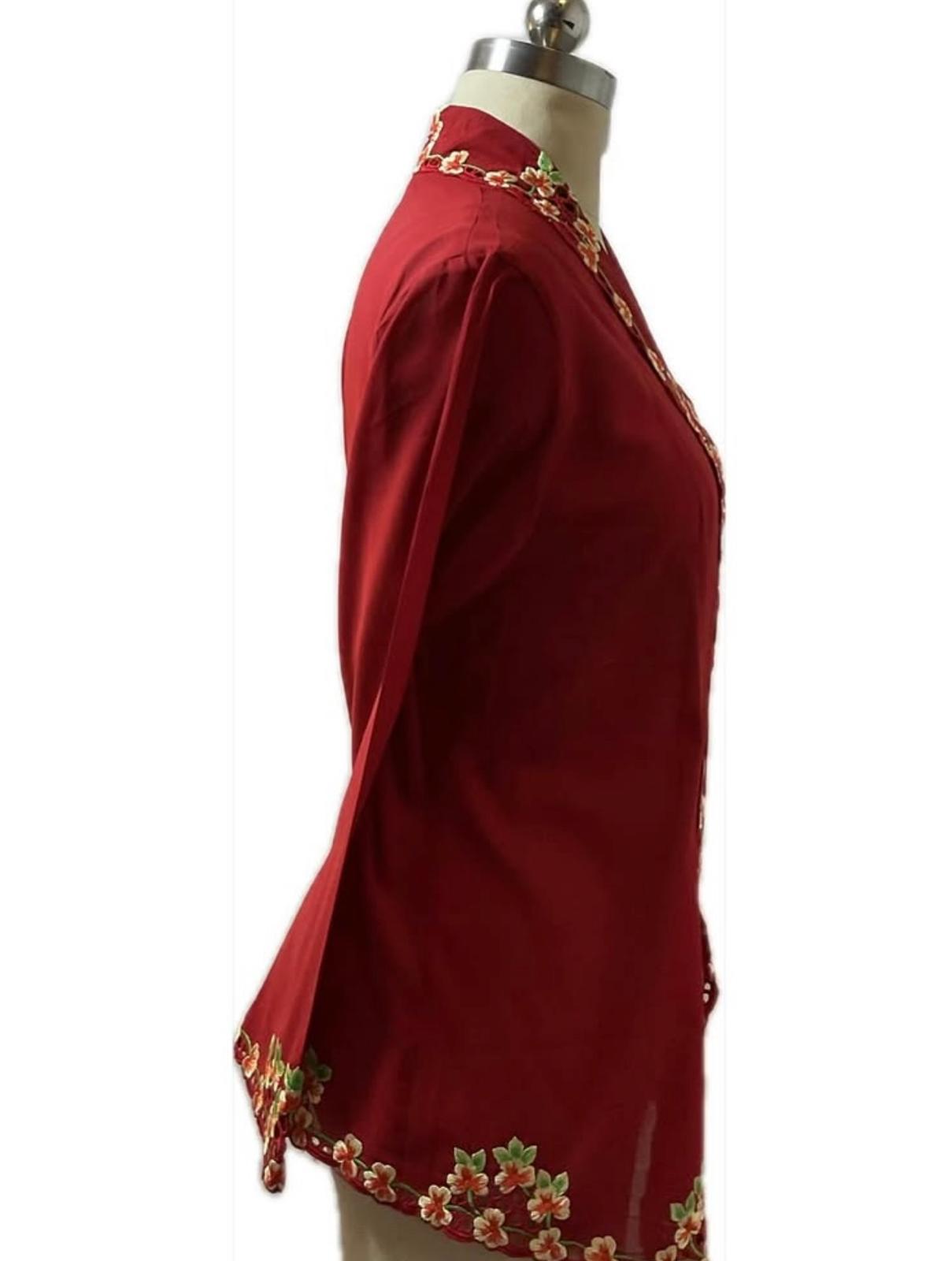 Premium Peranakan Top PPT-S-RED-B6015