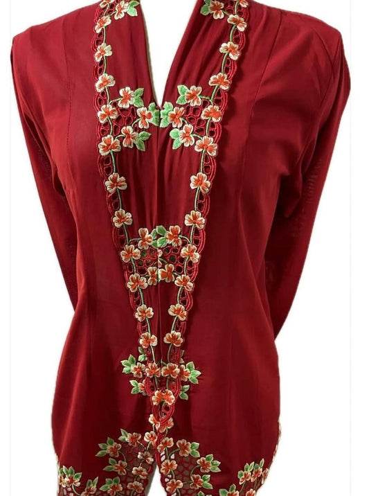 Premium Peranakan Top PPT-S-RED-B6015