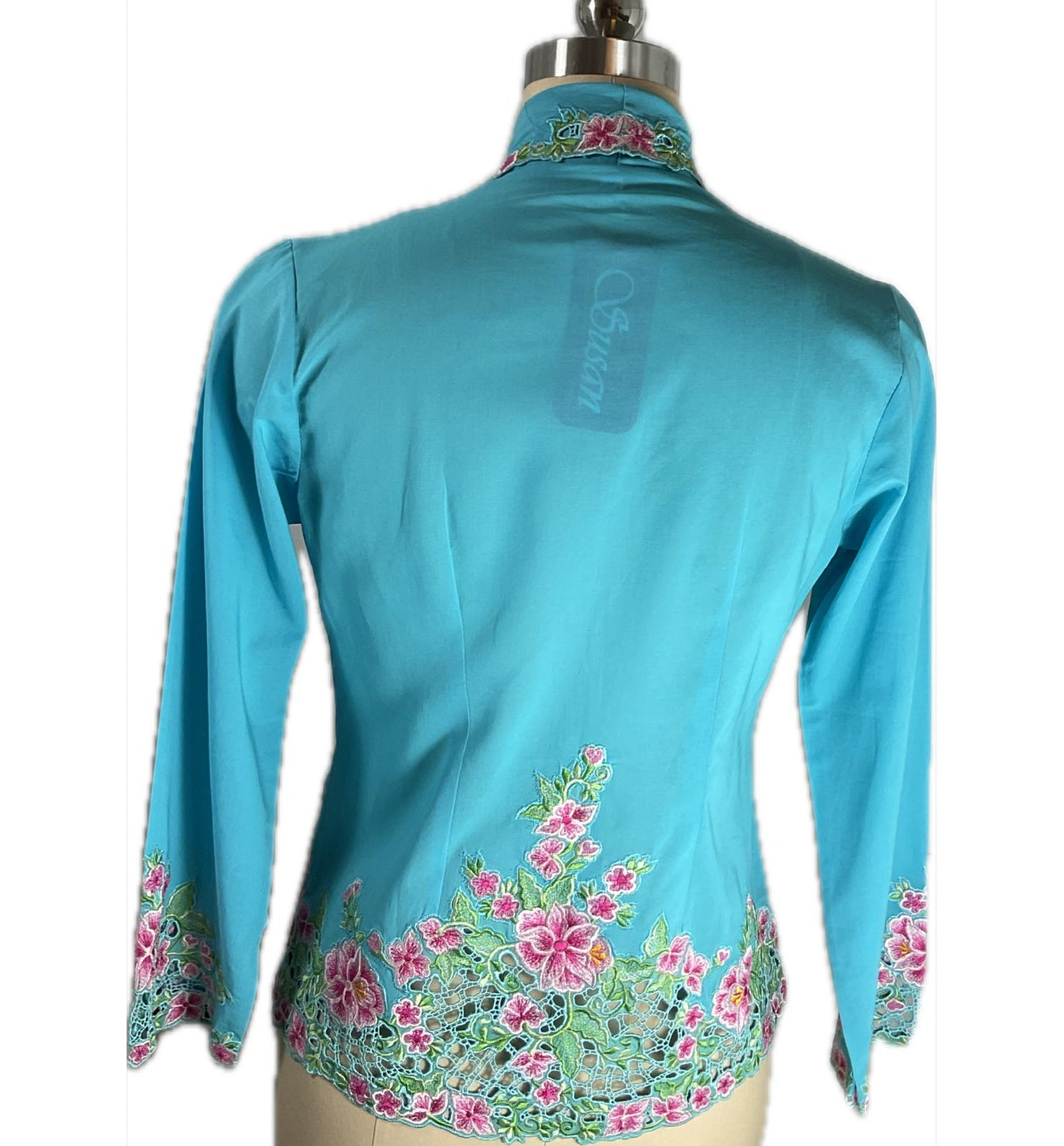 Premium Peranakan Top PPT-S-BLUE-B6017