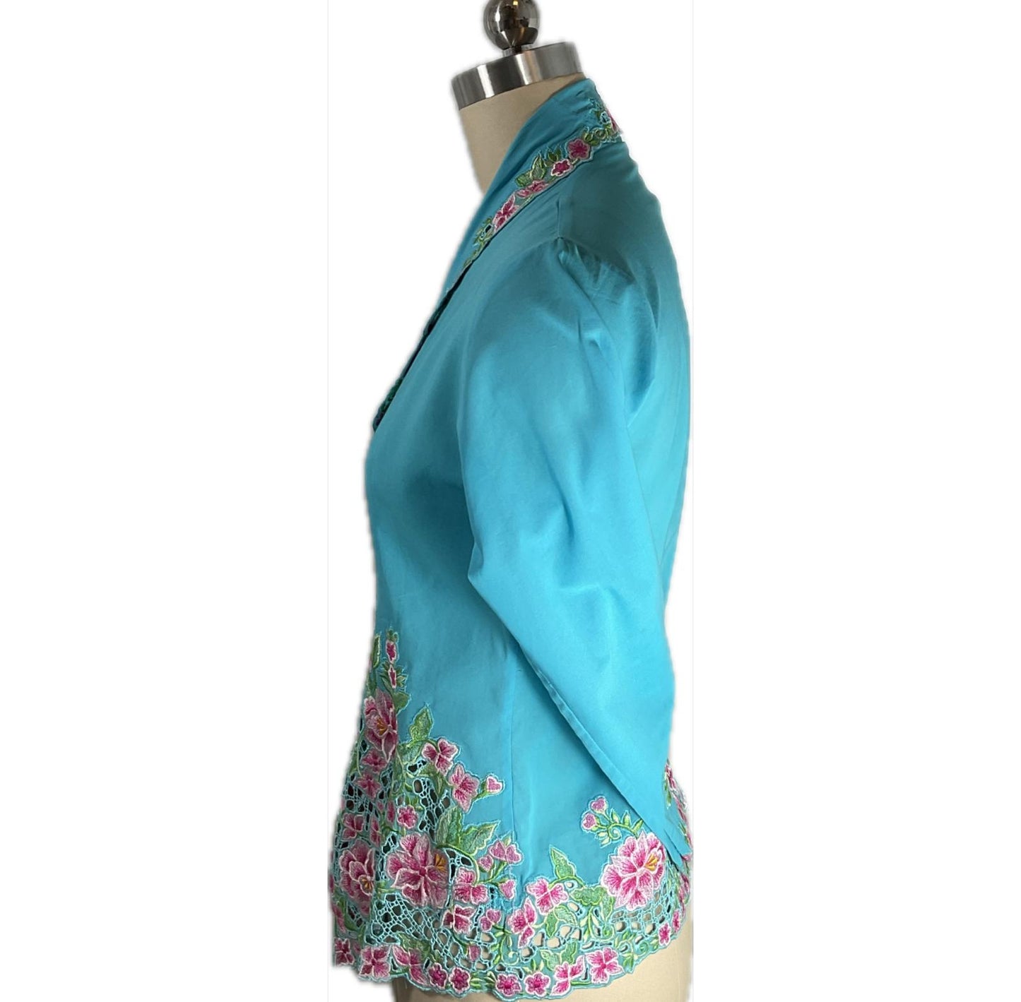 Premium Peranakan Top PPT-S-BLUE-B6017