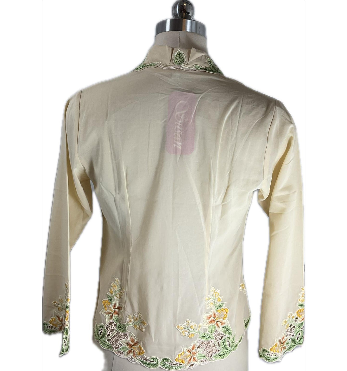Premium Peranakan Top PPT-S-BEIGE-B6016
