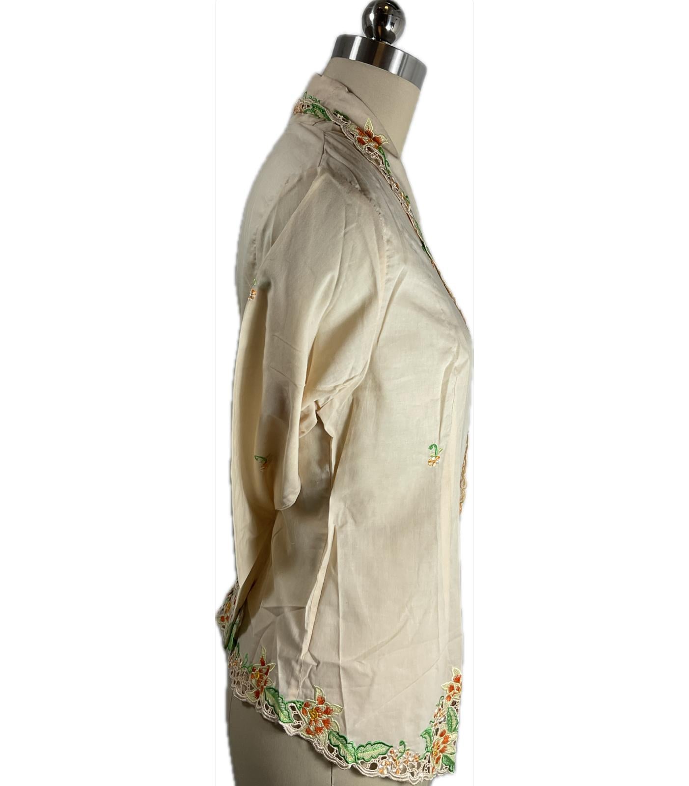 Premium Peranakan Top PPT-M-BEIGE-B66010