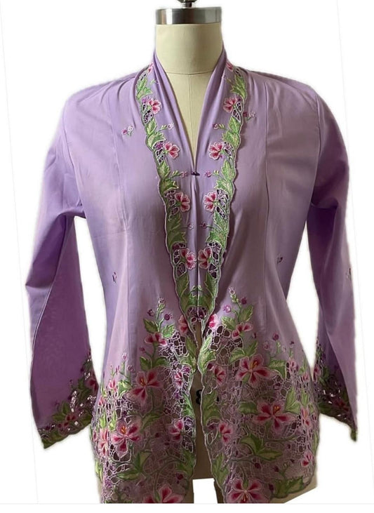 Premium Peranakan Top PPT-M-PURPLE-B66002