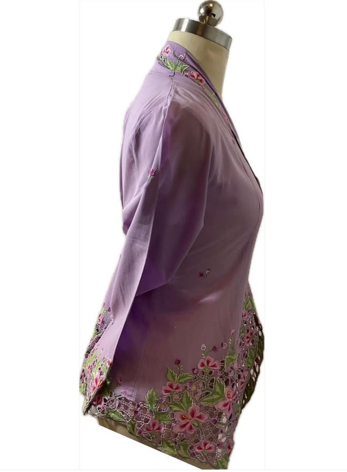 Premium Peranakan Top PPT-M-PURPLE-B66002