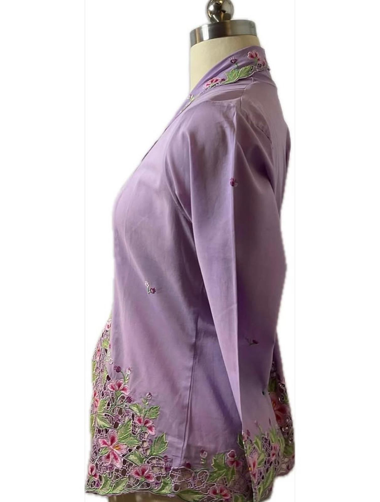 Premium Peranakan Top PPT-M-PURPLE-B66002