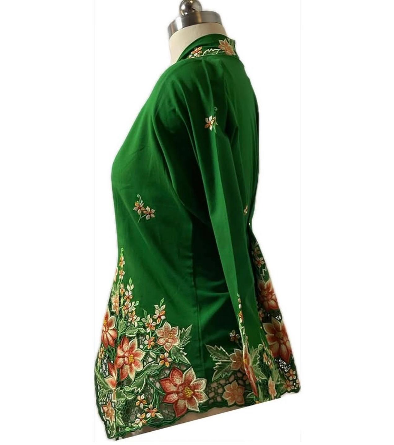 Premium Peranakan Top PPT-M-GREEN-B66003
