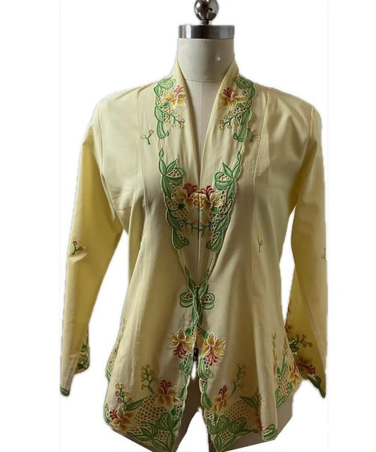 Premium Peranakan Top PPT-M-YELLOW-B66006