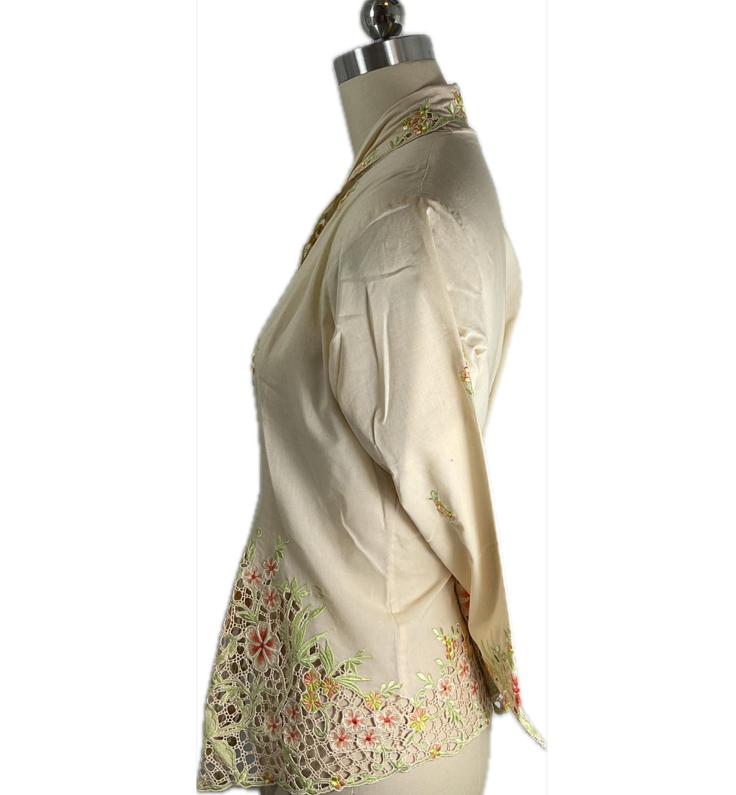 Premium Peranakan Top PPT-M-BEIGE-B66008