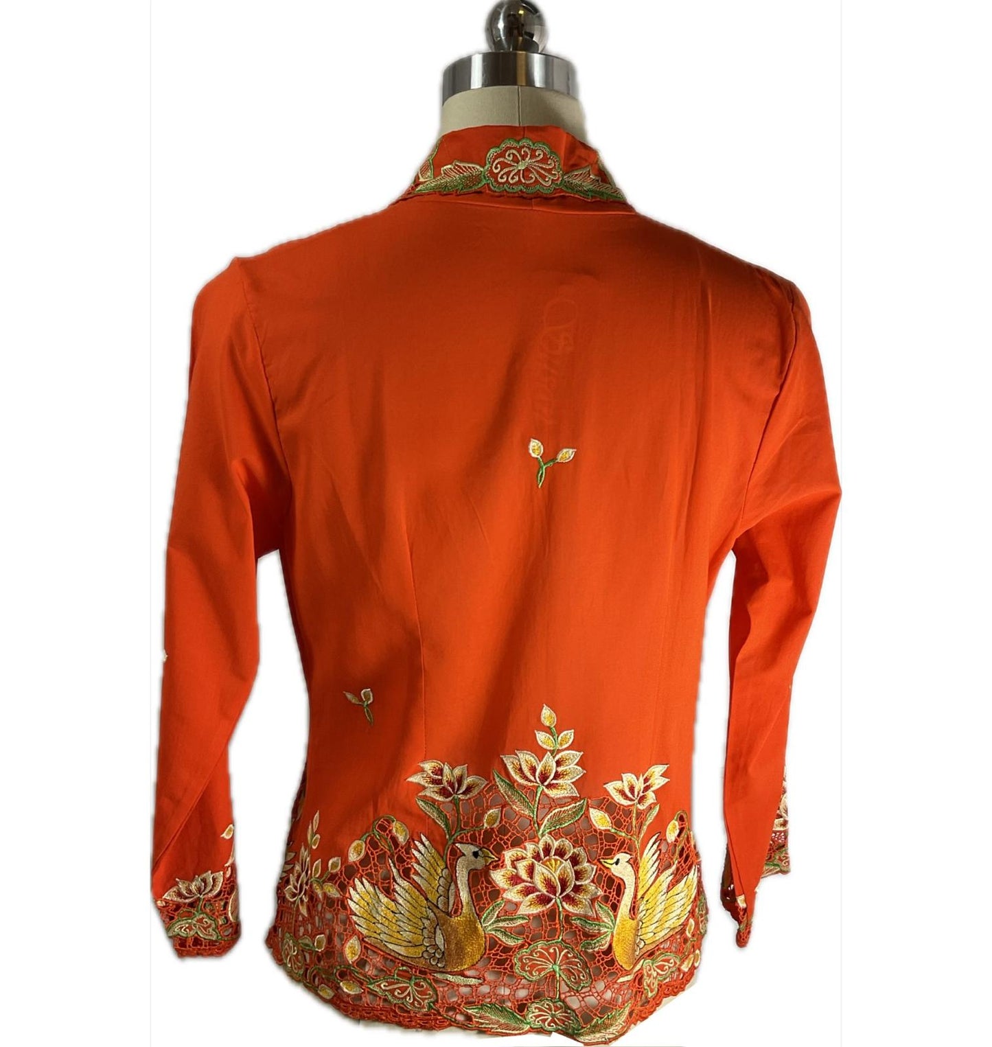 Premium Peranakan Top PPT-M-ORANGE-B66014
