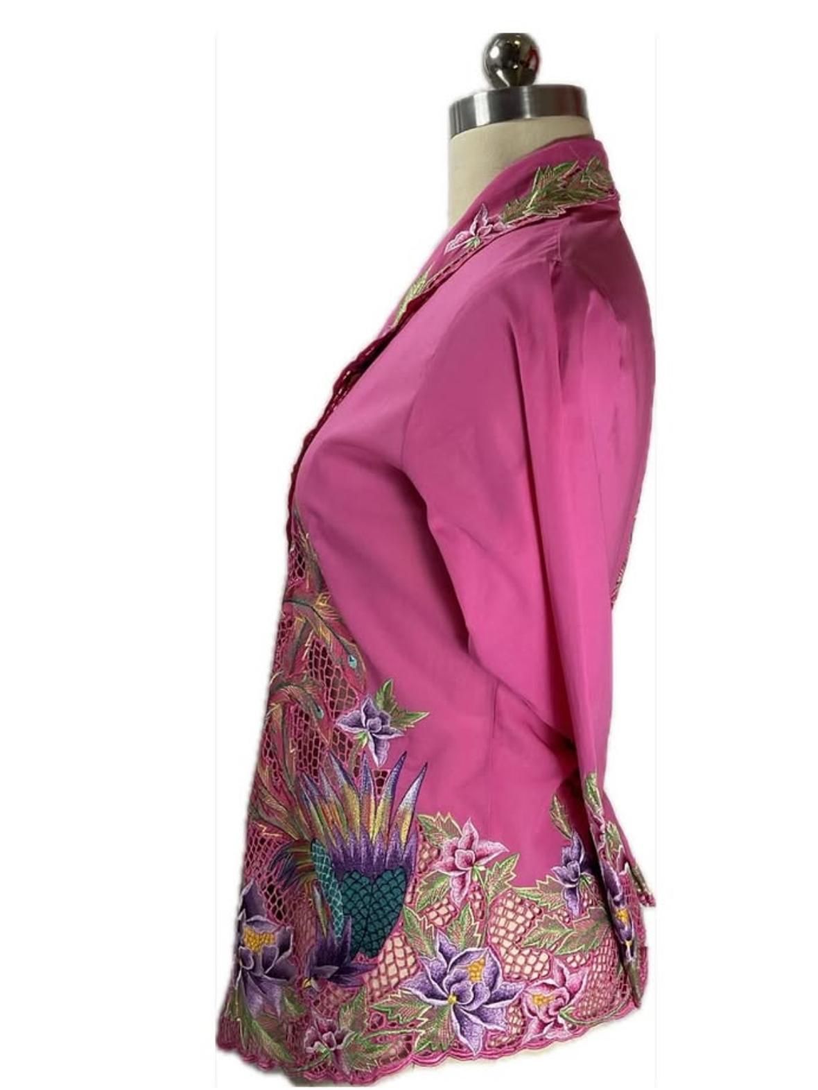 Premium Peranakan Top PPT-S-PINK-B6019