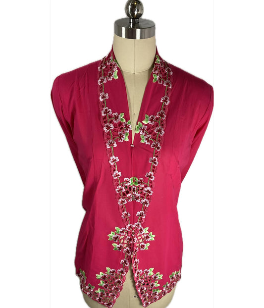Premium Peranakan Top PPT-XL-PINK-B6666002