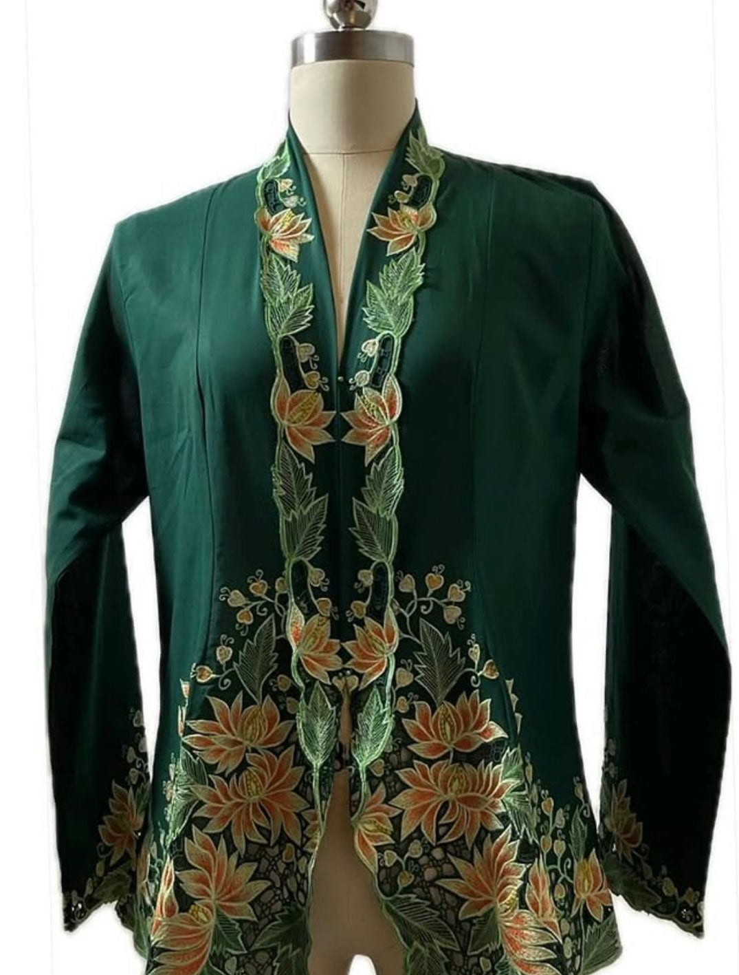 Premium Peranakan Top PPT-L-GREEN-B666008