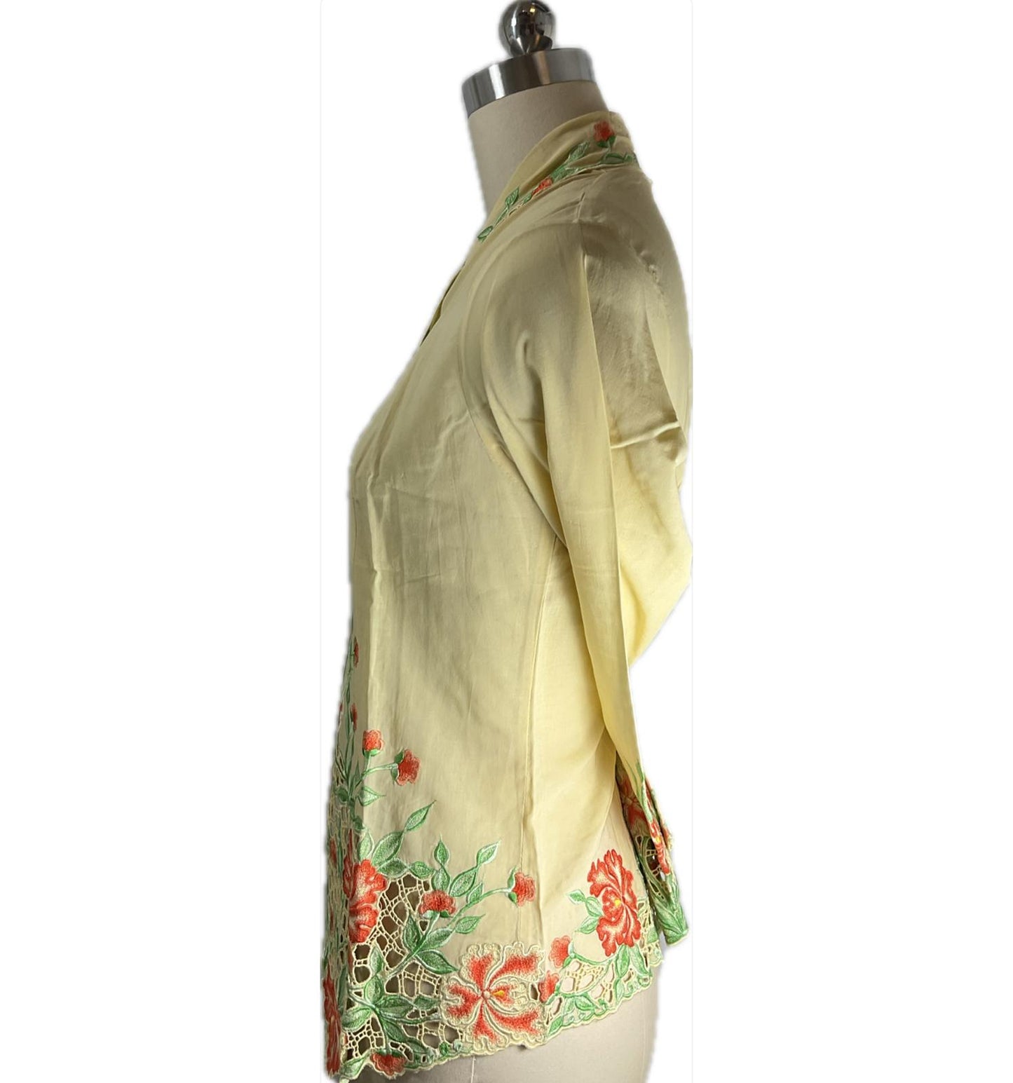 Premium Peranakan Top PPT-L-YELLOW-B666009