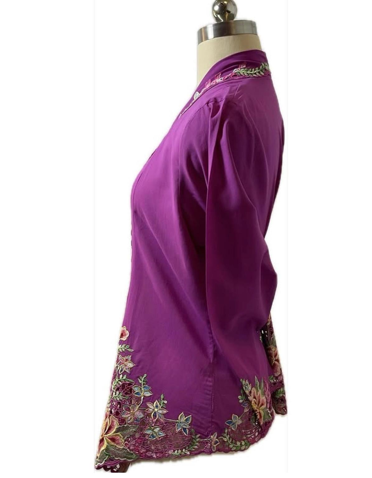 Premium Peranakan Top PPT-XL-PURPLE-B6666004