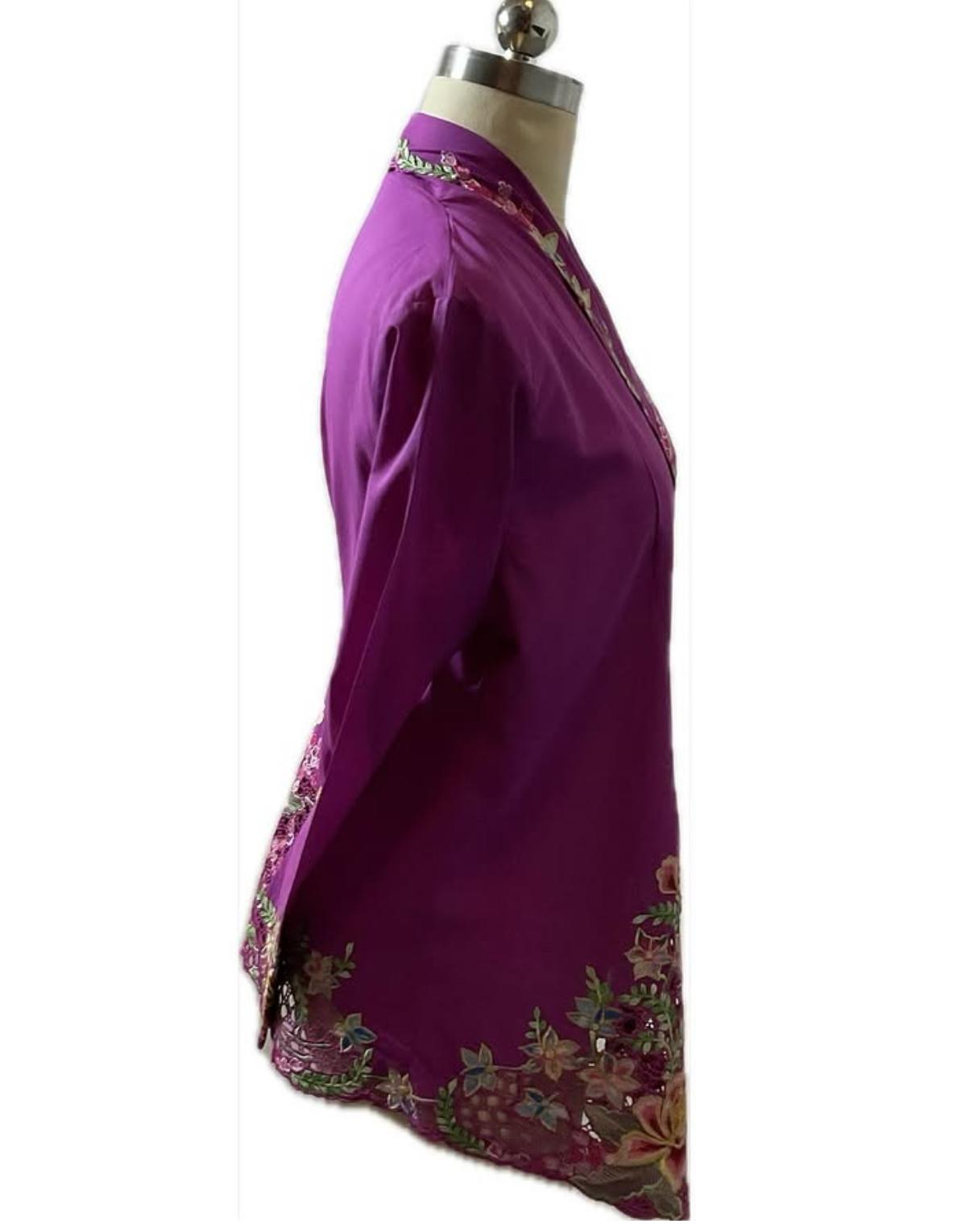 Premium Peranakan Top PPT-XL-PURPLE-B6666004