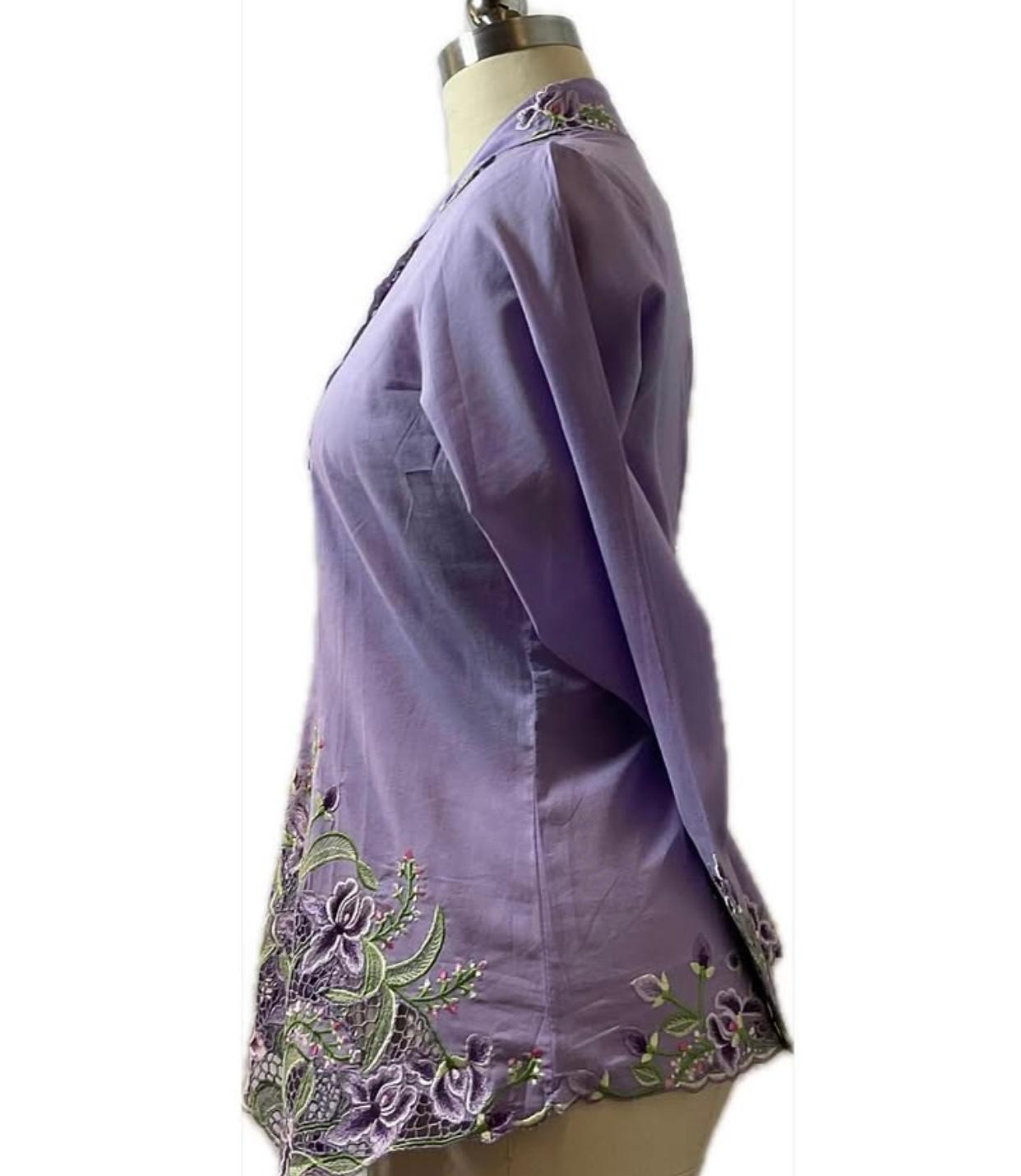 Premium Peranakan Top PPT-XL-PURPLE-B6666008