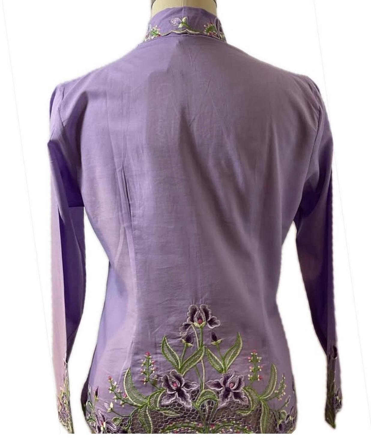 Premium Peranakan Top PPT-XL-PURPLE-B6666008