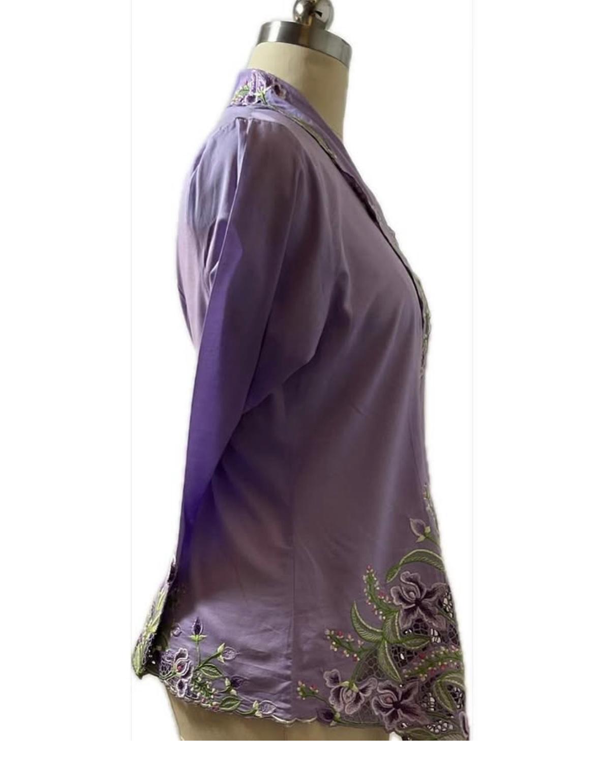 Premium Peranakan Top PPT-XL-PURPLE-B6666008