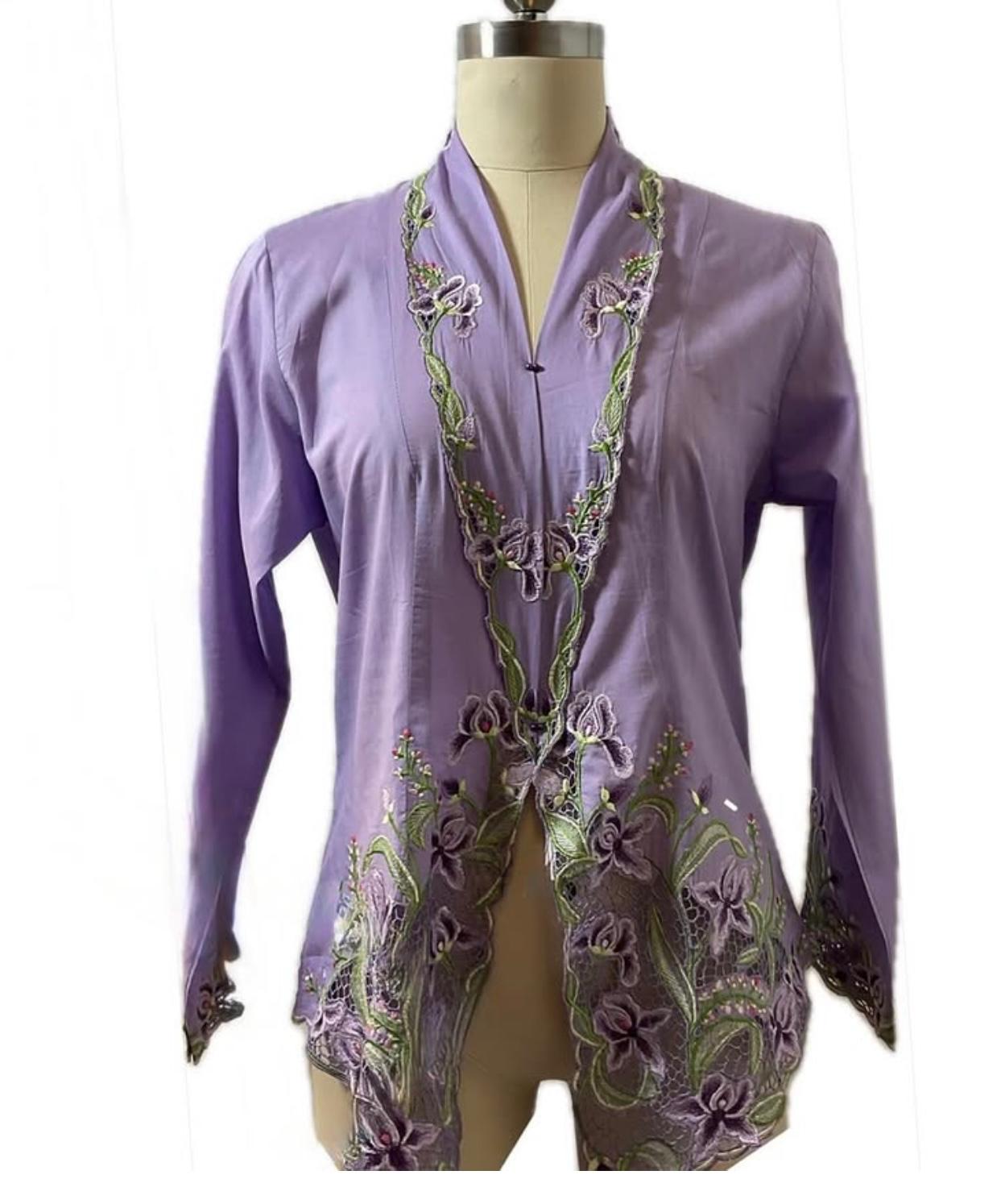 Premium Peranakan Top PPT-XL-PURPLE-B6666008