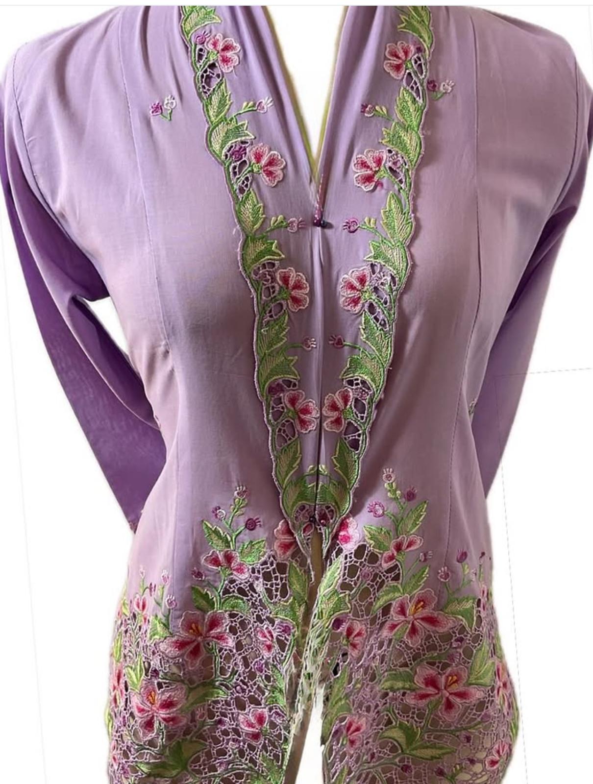 Premium Peranakan Top PPT-2XL-PURPLE-B66666011