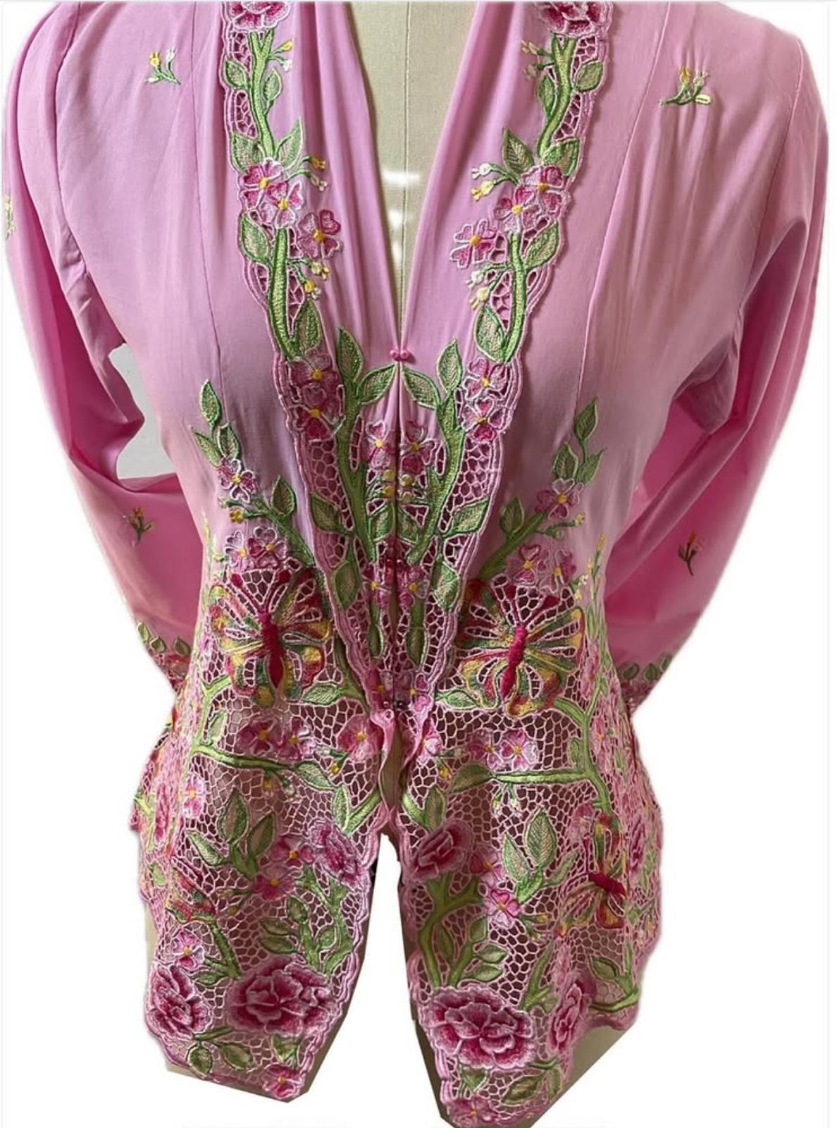 Premium Peranakan Top PPT-2XL-PINK-B66666001